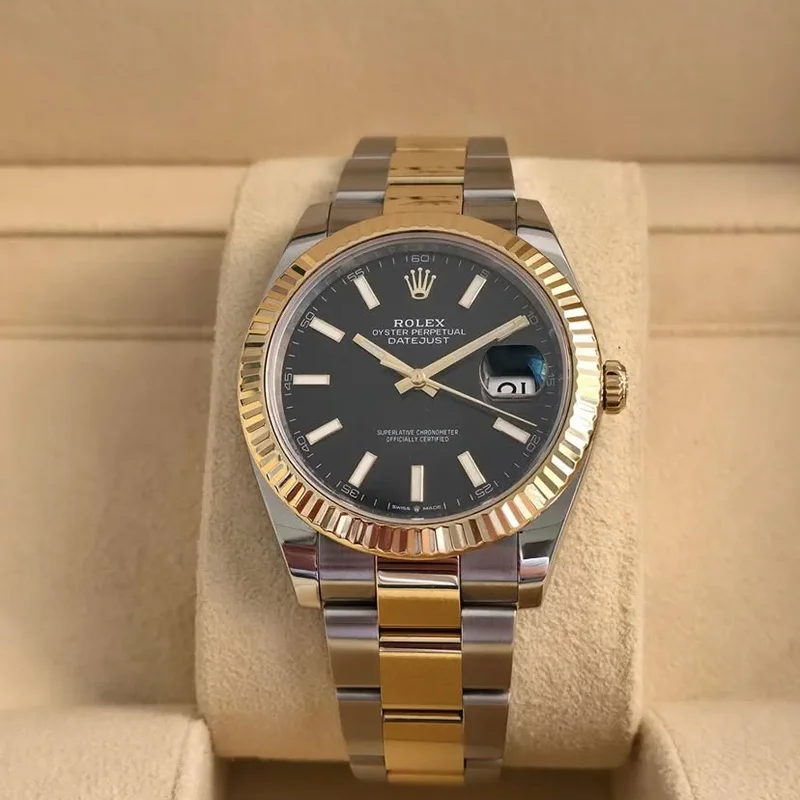 Datejust 41 Rolesor Yellow Fluted / Oyster / Black