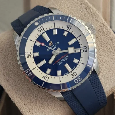 SuperOcean Automatic 42 Stainless Steel / Blue / Rubber