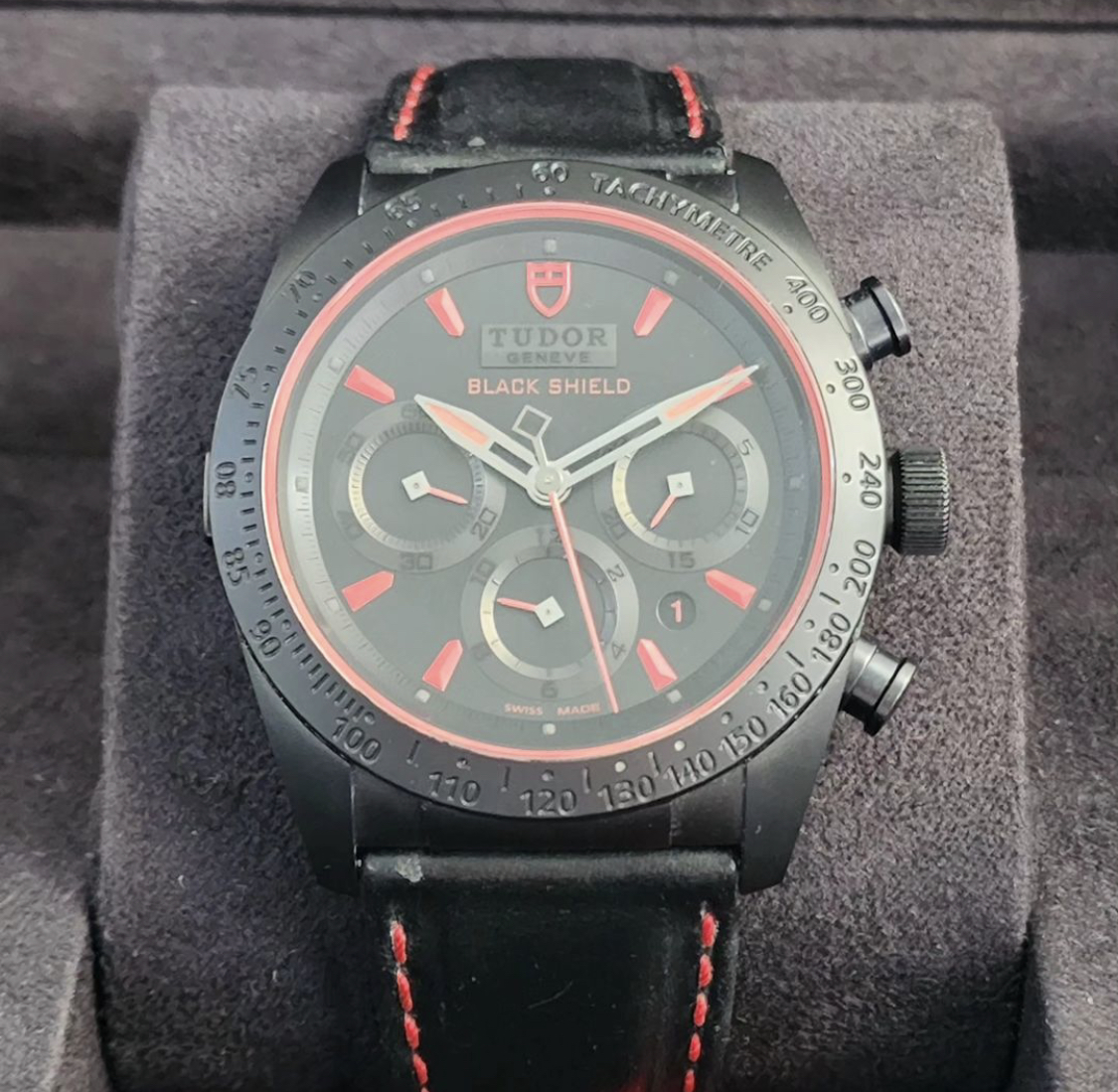 Chronograph Tudor Black Shield Review Watch Tudor 42000cr Tudor