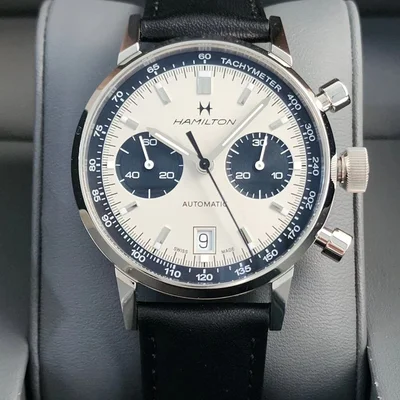 Intra-Matic 68 Auto Chrono Stainless Steel / Silver / Strap