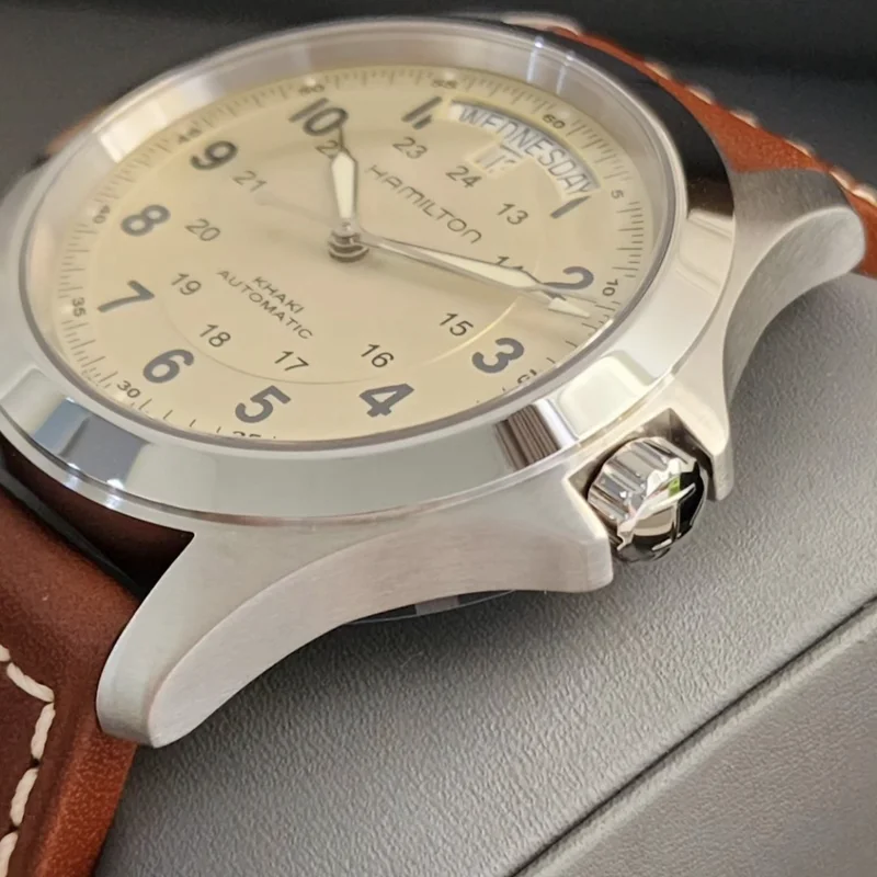 Thumb Khaki Field King Auto 40 Stainless Steel / Beige