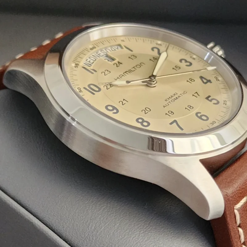 Thumb Khaki Field King Auto 40 Stainless Steel / Beige