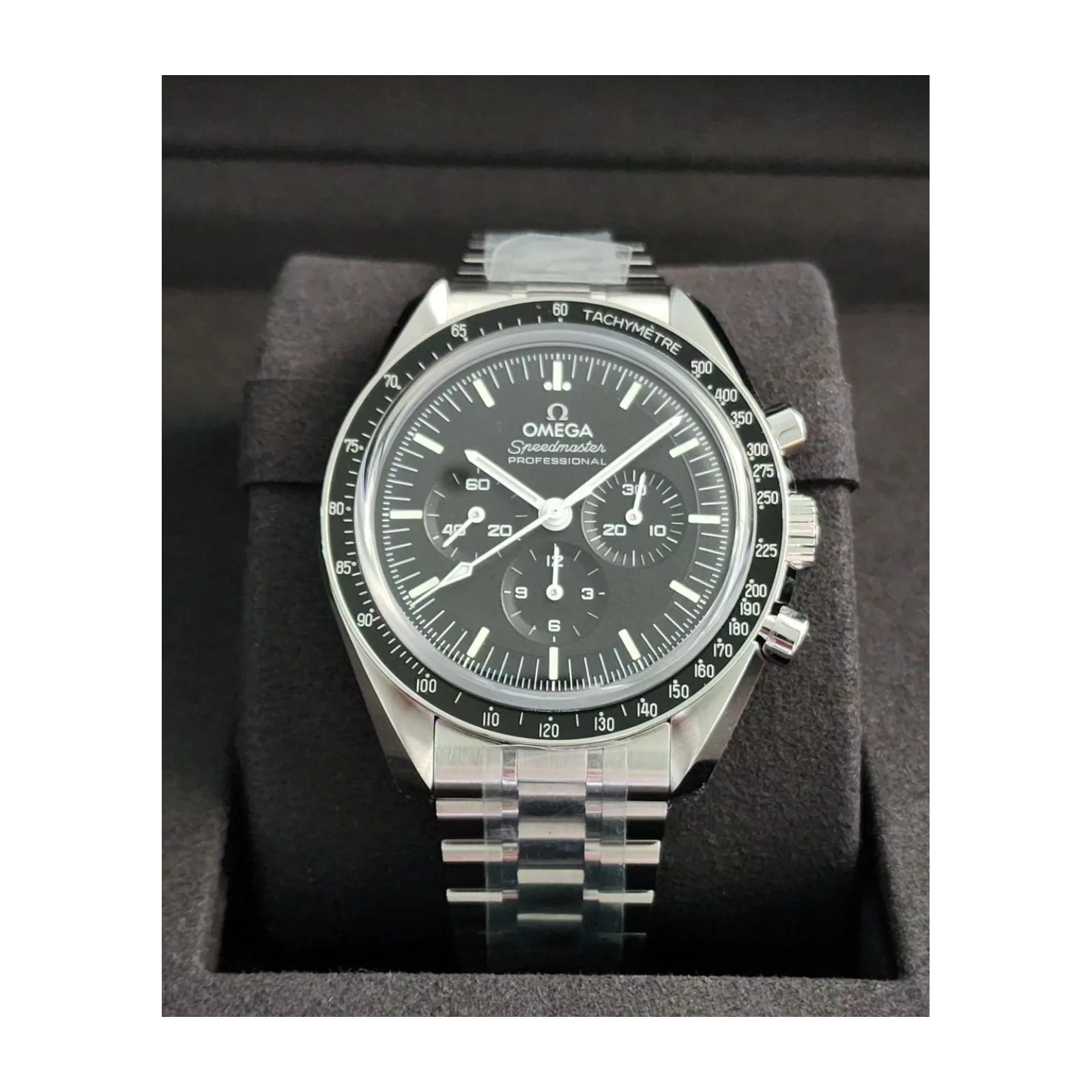 Jual Omega Speedmaster Professional Moonwatch 3861 Stainless Steel Black  Sapphire Bracelet Original