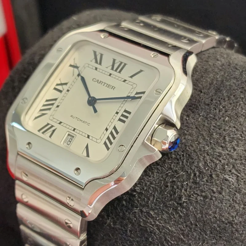 Thumb Santos White Dial Large