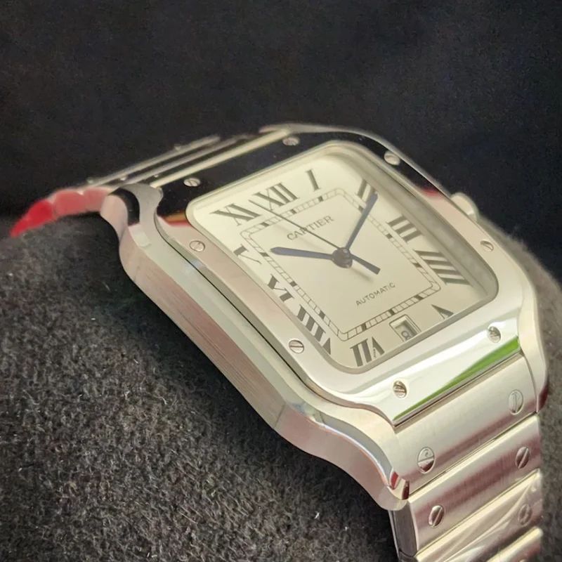 Thumb Santos White Dial Large