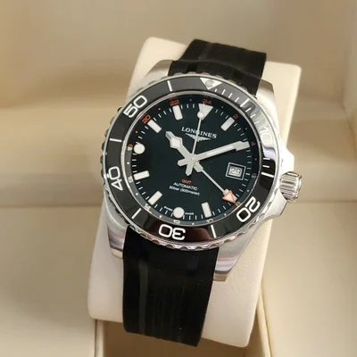 Hydroconquest GMT 41 Stainless Steel / Black / Rubber