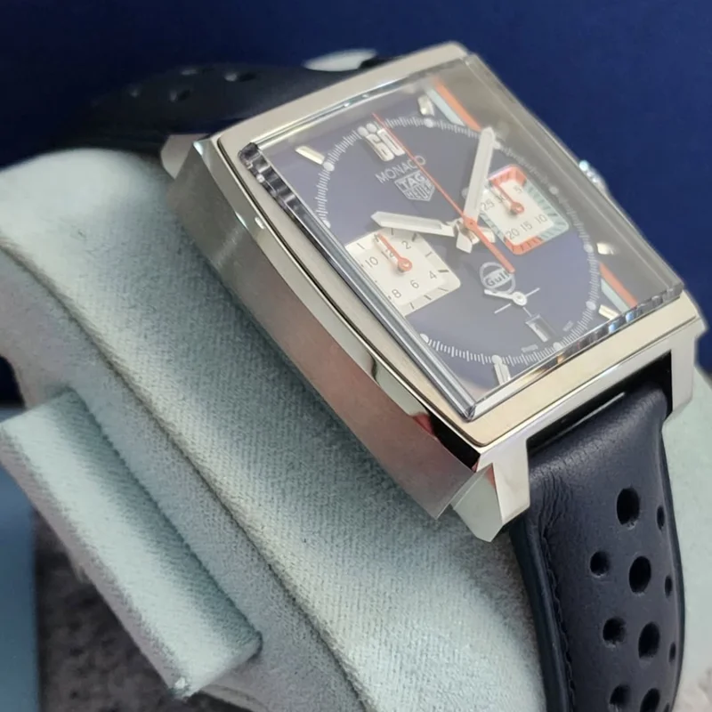Thumb Monaco Calibre Heuer 02 Stainless Steel / Gulf