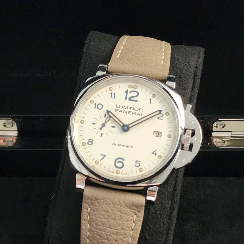 Luminor Due 42 3 Days Date Stainless Steel / White