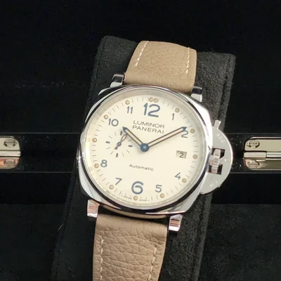 Luminor Due 42 3 Days Date Stainless Steel / White