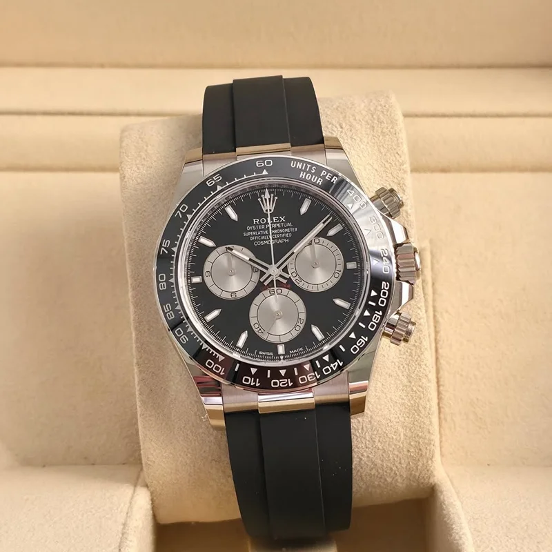 Cosmograph Daytona White Gold - Cerachrom / Black - Steel / Oysterflex