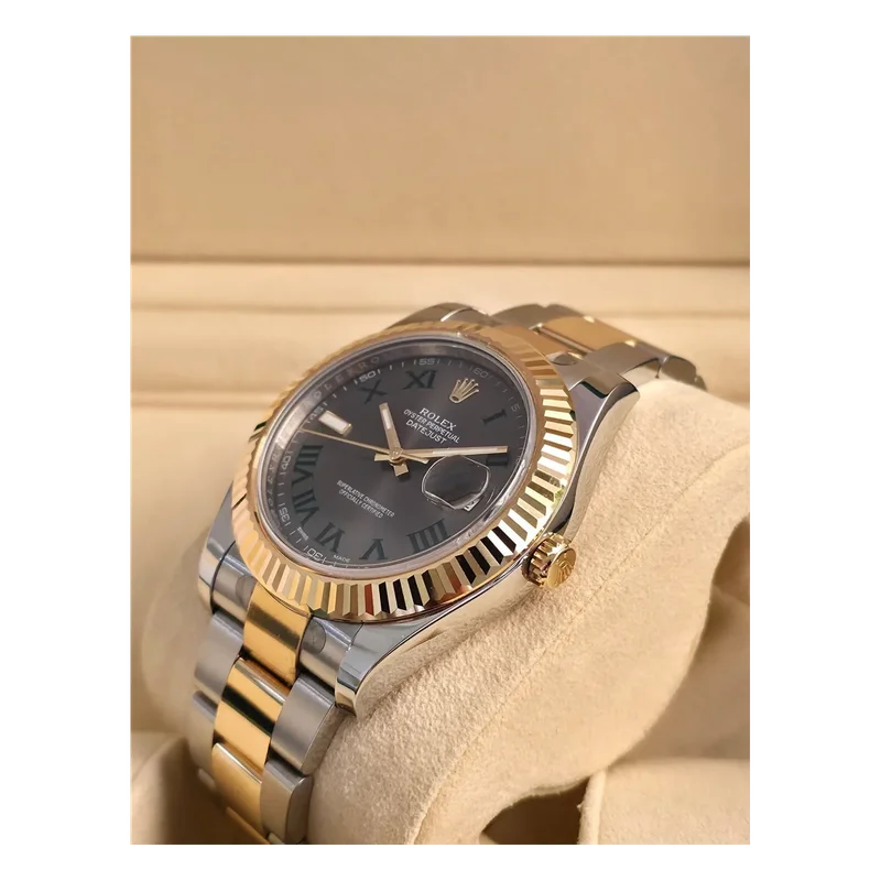 Thumb Datejust II Rolesor Slate Roman
