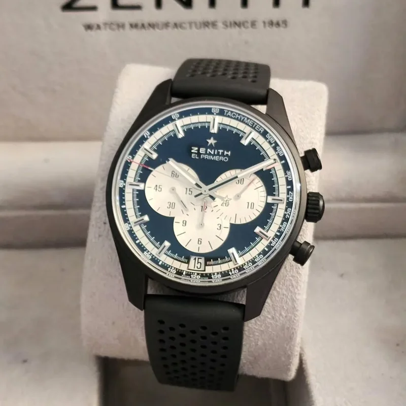 El Primero Chronomaster 42 Aluminium / Black / Rubber Strap