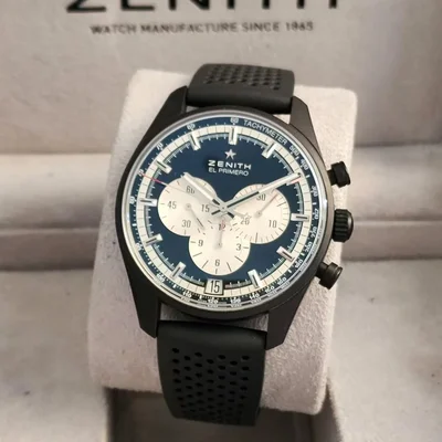 El Primero Chronomaster 42 Aluminium / Black / Rubber Strap