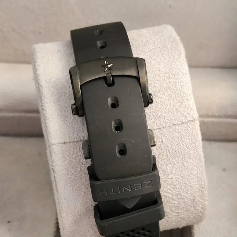 Thumb El Primero Chronomaster 42 Aluminium / Black / Rubber Strap