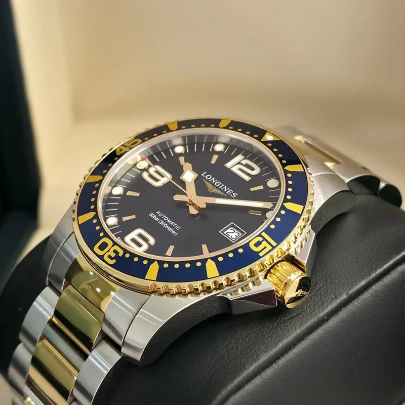 Thumb HydroConquest 41 Automatic Stainless Steel / Yellow Gold / Blue