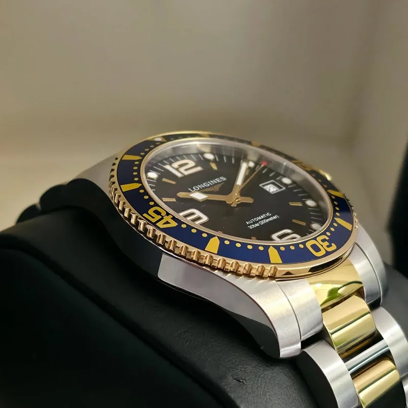 Thumb HydroConquest 41 Automatic Stainless Steel / Yellow Gold / Blue