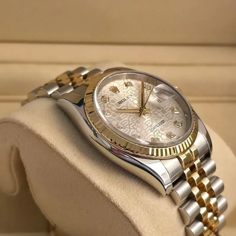 Thumb Datejust 36 Rolesor Yellow Fluted / Jubilee / Silver Computer