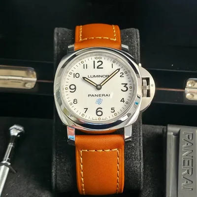 Luminor Base 44 Logo 3 Days White / Blue OP