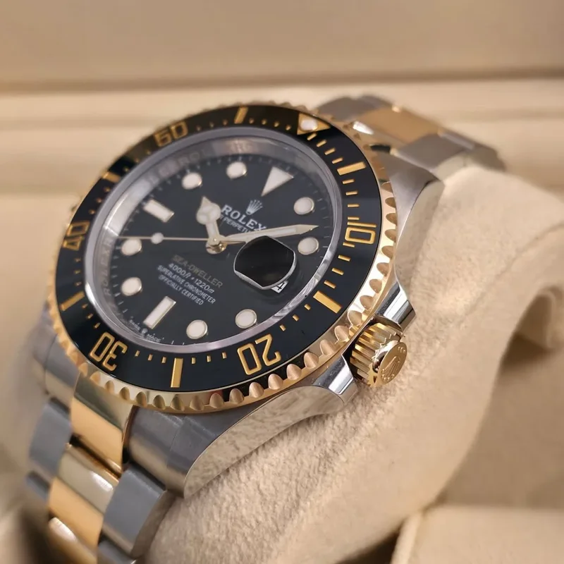 Thumb Sea-Dweller Stainless Steel / Yellow Gold / Black