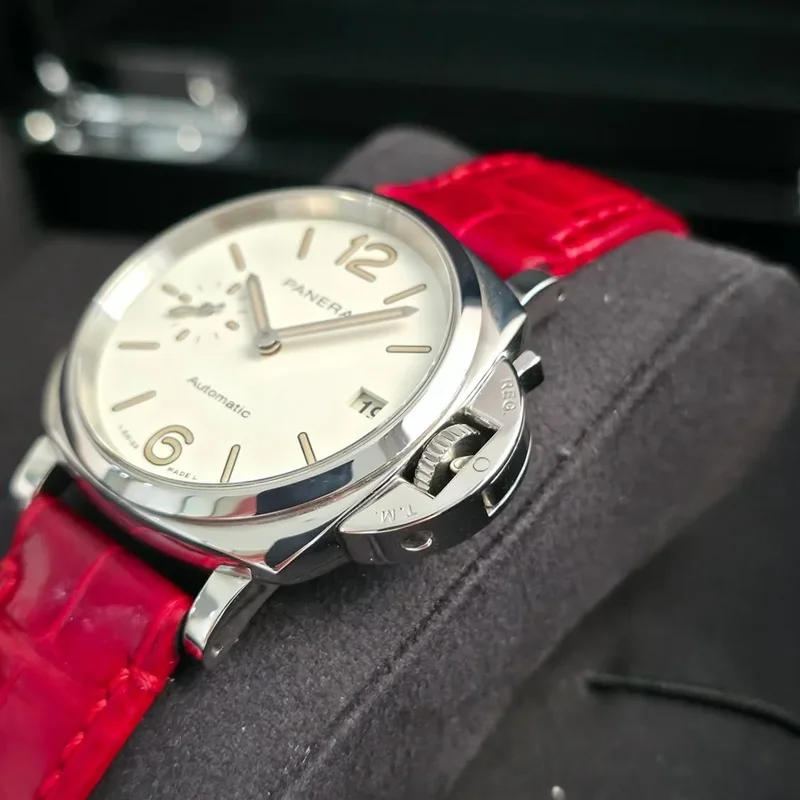 Thumb Luminor Piccolo Due 38 Automatic Stainless Steel / White