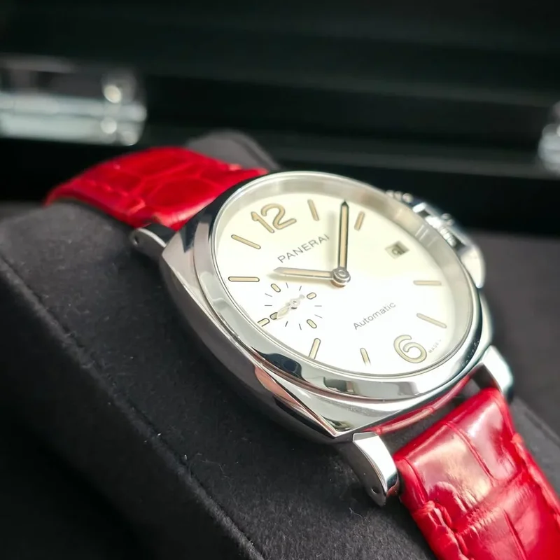 Thumb Luminor Piccolo Due 38 Automatic Stainless Steel / White