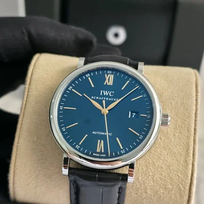 Portofino Automatic Stainless Steel / Blue / Alligator