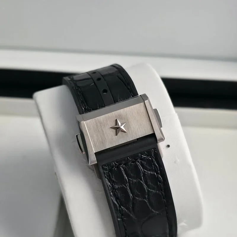 Thumb Defy El Primero 21 Titanium / Skeleton / Alligator