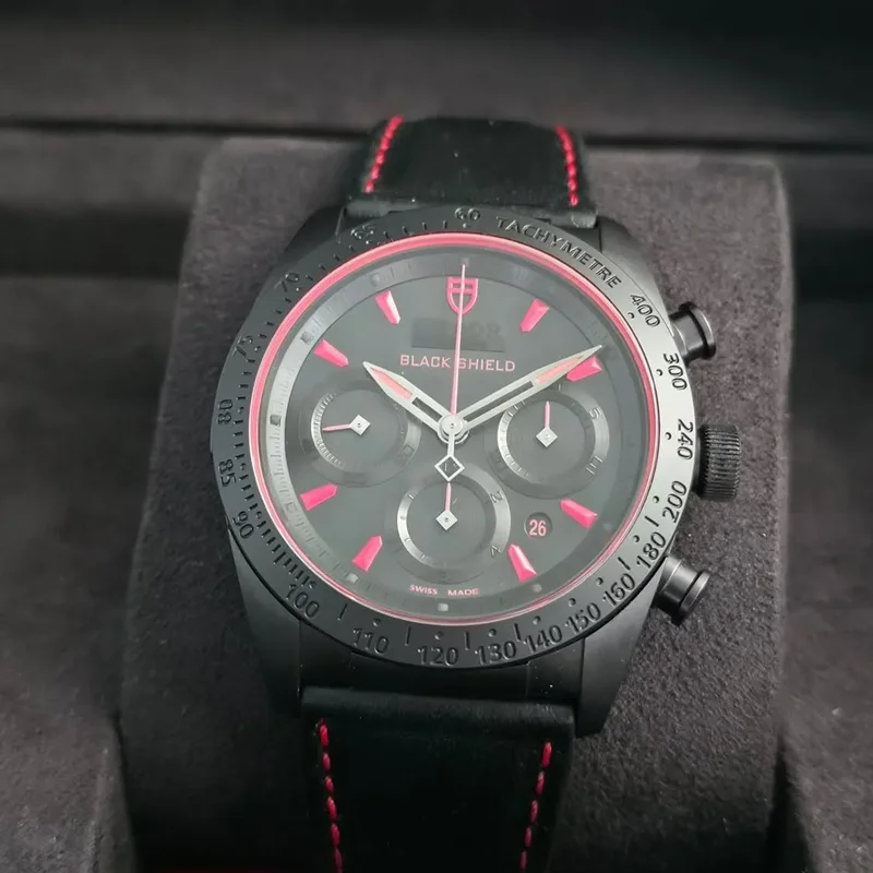 Fastrider Black Shield Ceramic / Black-Red / Leather