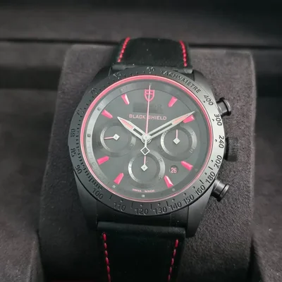 Fastrider Black Shield Ceramic / Black-Red / Leather