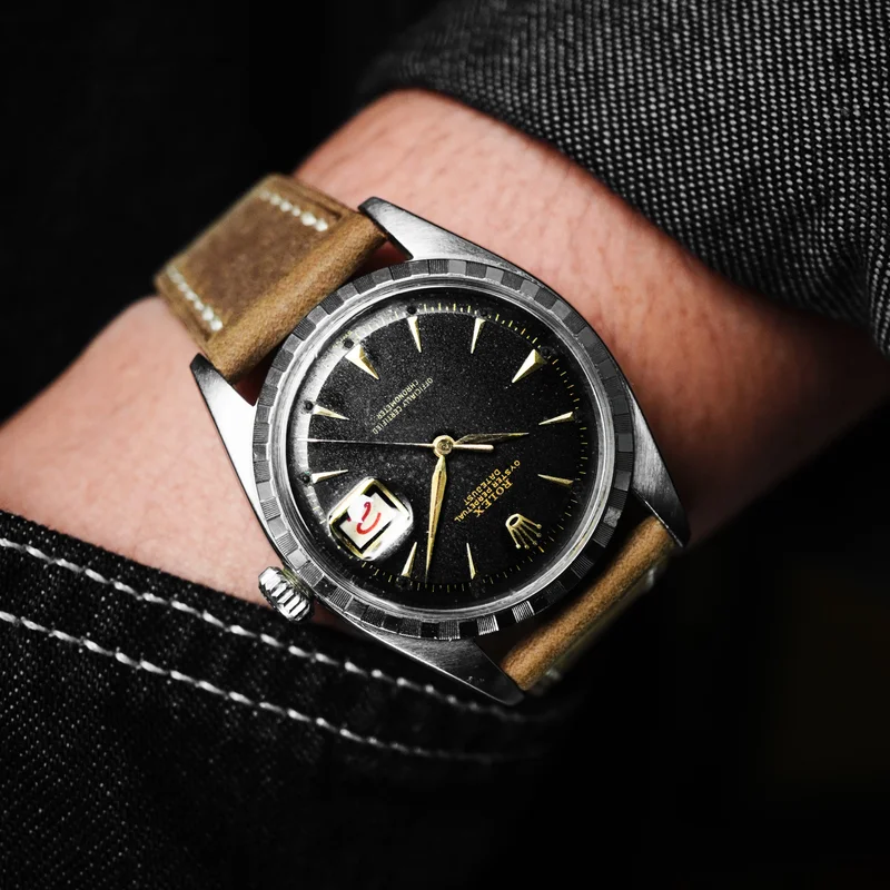 Thumb Rolex Datejust 6305-2 Black Dial