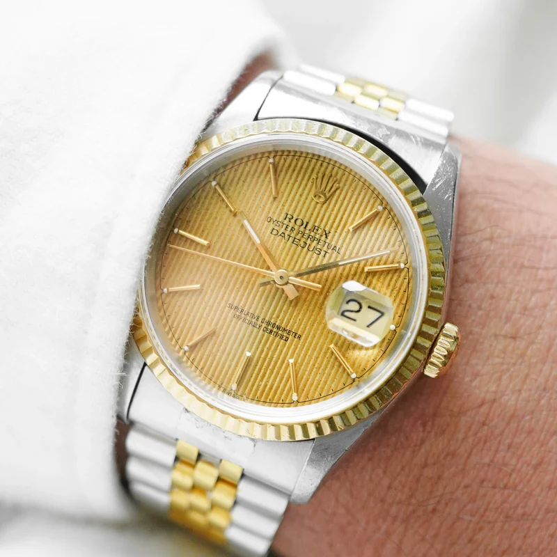 Thumb Rolex Datejust Tapestry Dial