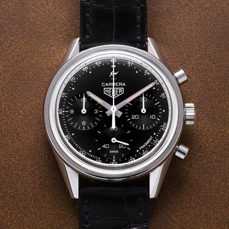 Carrera Calibre Heuer 02 39 Stainless Steel / Black / Fragment