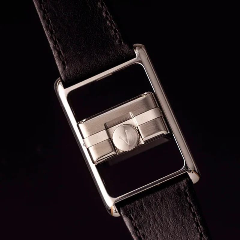 Thumb Vario VERSA Reversible Dual Time Silver-Black MoP Watch