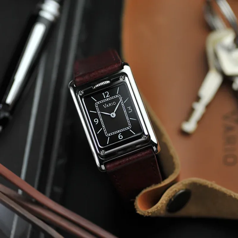 Thumb Vario VERSA Reversible Dual Time Gunmetal-White Watch