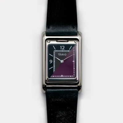 Vario VERSA Reversible Dual Time Gunmetal-Purple Watch