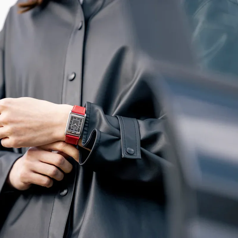 Thumb Vario VERSA Reversible Dual Time Gunmetal-Green Watch