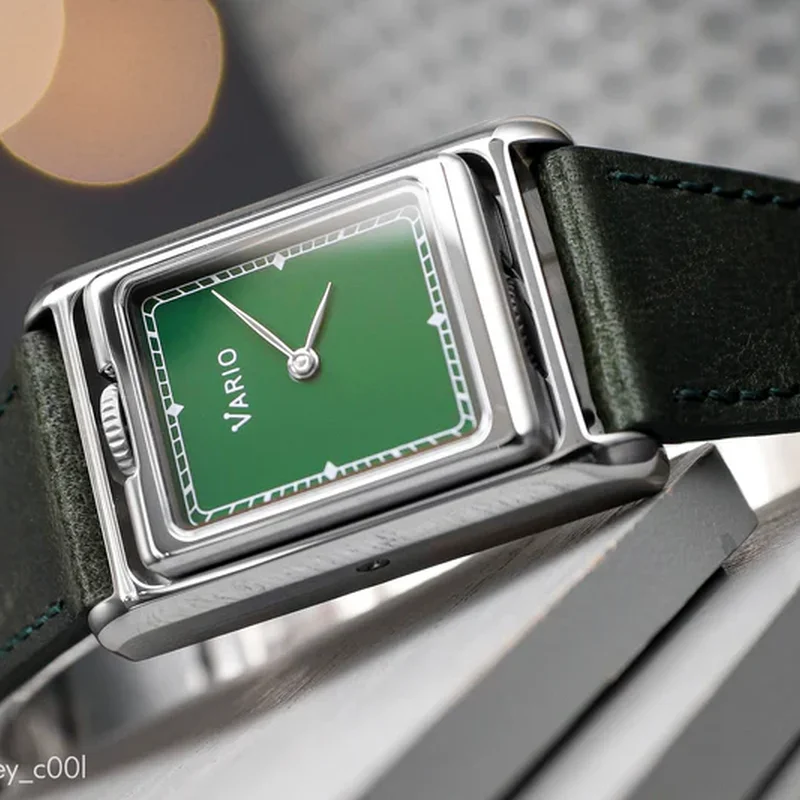 Thumb Vario VERSA Reversible Dual Time Gunmetal-Green Watch