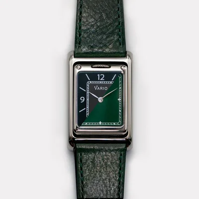 Vario VERSA Reversible Dual Time Gunmetal-Green Watch