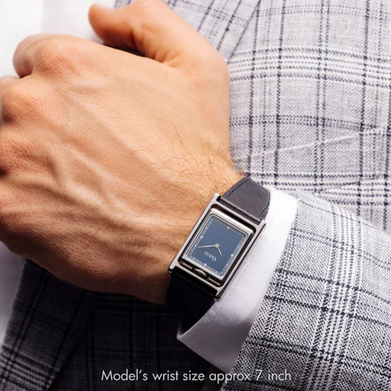 Thumb Vario VERSA Reversible Dual Time Gunmetal-Blue Watch