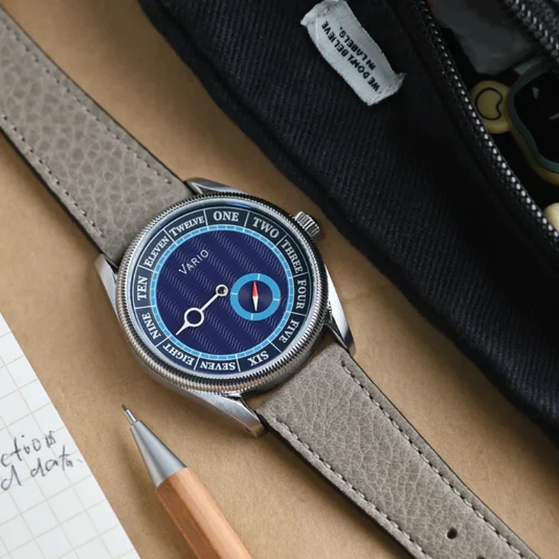 Thumb Vario NAVI Single Hand Deep Water Blue Small Seconds Compass