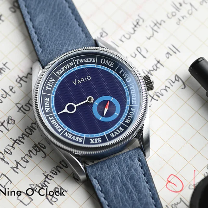 Thumb Vario NAVI Single Hand Deep Water Blue Small Seconds Compass