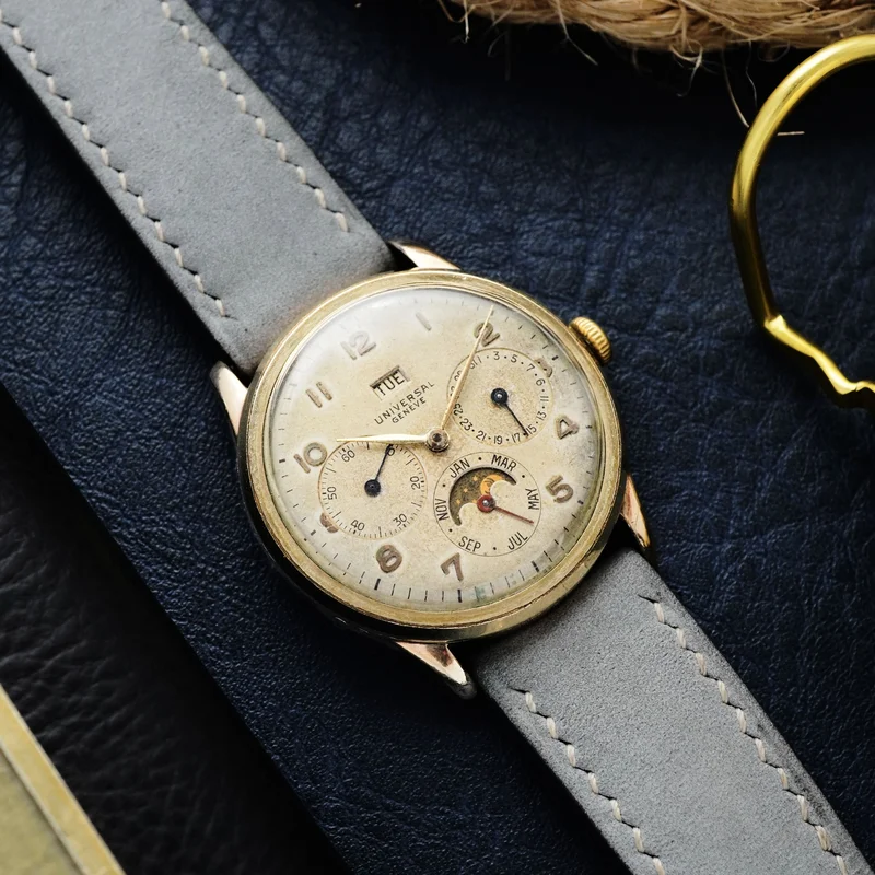 Thumb Universal Genève Triple Calendar Moonphase Ref. 41501 Cal. 291