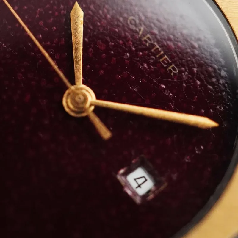 Thumb Cartier Santos Octagon Burgundy Dial Ref. 2966