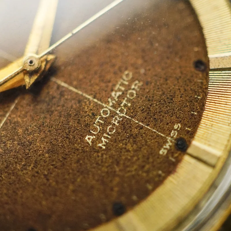 Thumb Universal Genève Polerouter Date Ref. 204504/2 Tropical Choco Crosshair Dial