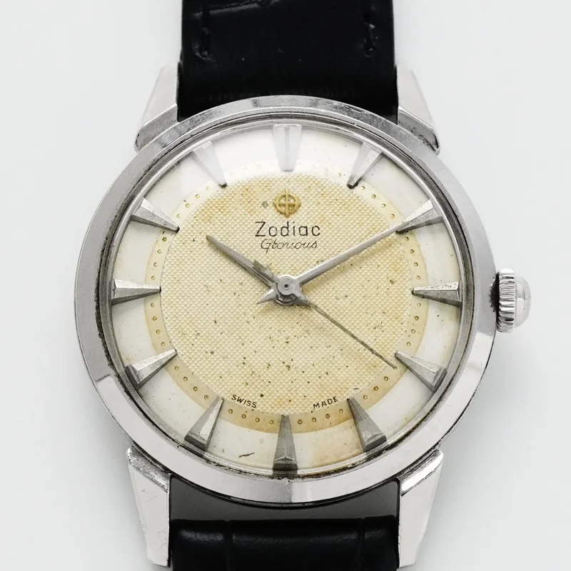 Zodiac Glorious Cream Honeycomb Dial Circa 1950’s