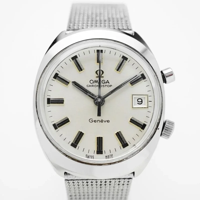 OMEGA Chronistop Geneve 146.009 JDM silver dial manual 920