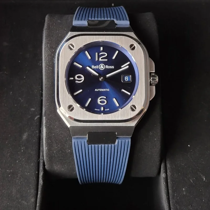 BR 05 Stainless Steel / Blue / Rubber