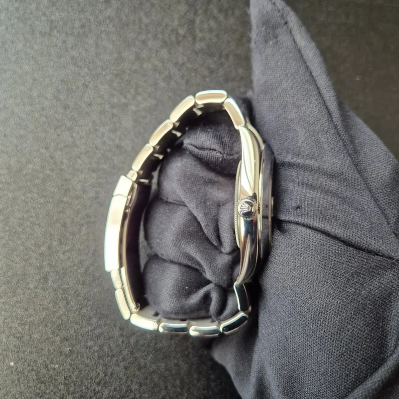 Thumb Datejust 41 Stainless Steel Smooth / Oyster / Green - Fluted