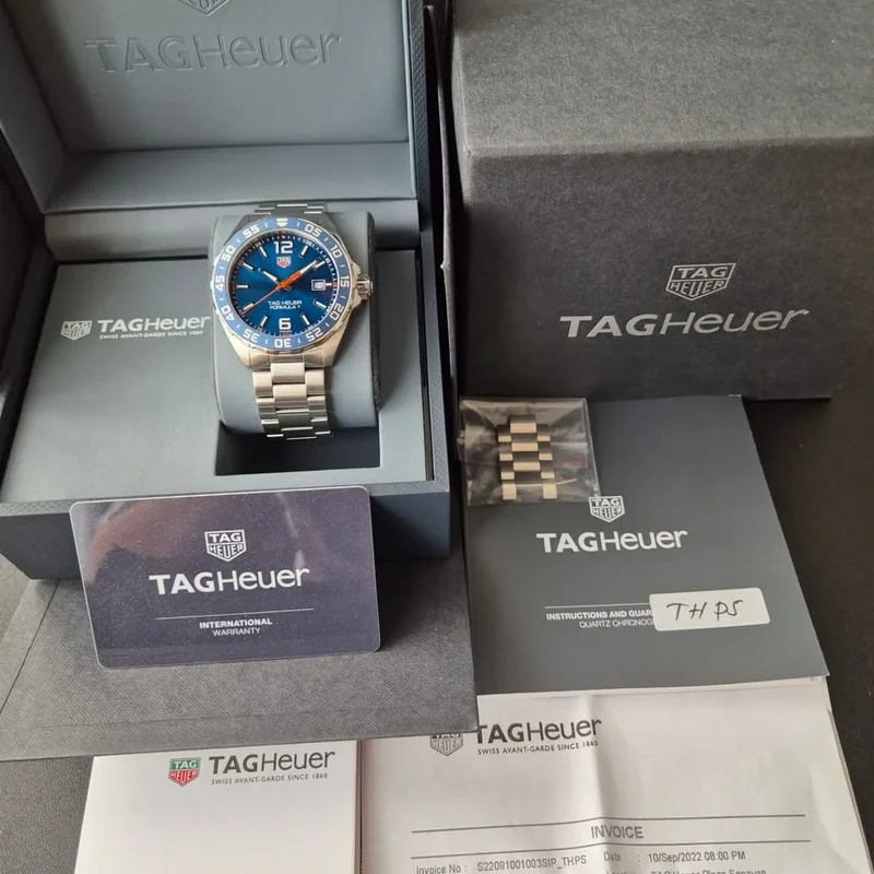 Thumb Formula 1 Quartz 43 Stainless Steel / Blue / Bracelet