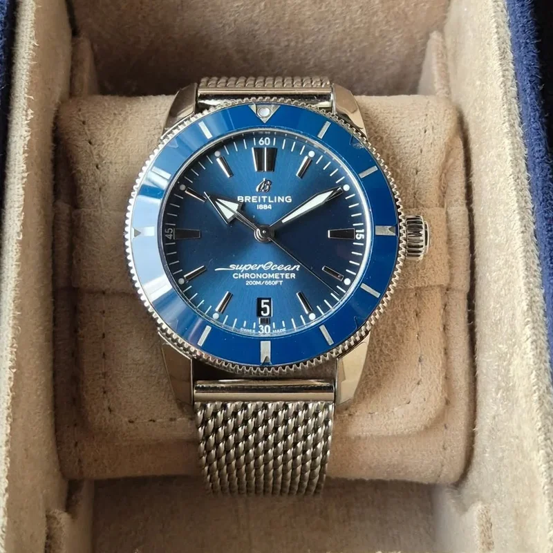 Superocean Heritage II B20 Automatic 44 Stainless Steel / Blue / Bracelet